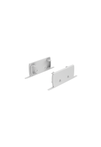SET OF GREY PLASTIC END CAPS FOR P50N, 2 WITHOUT HOLE