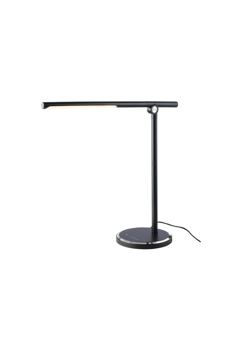НАСТОЛНА ЛАМПА ЛЕД 7W ЧЕРНО CCT 300LM DIMMABLE+TOUCH SWITCH+USB CHARGER DEGAS