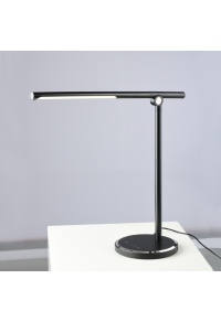 НАСТОЛНА ЛАМПА ЛЕД 7W ЧЕРНО CCT 300LM DIMMABLE+TOUCH SWITCH+USB CHARGER DEGAS