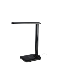 НАСТОЛНА ЛАМПА ЛЕД 5W ЧЕРНО CCT 320LM+TOUCH SWITCH+WIRELESS/USB CHARGER  FUTUR2