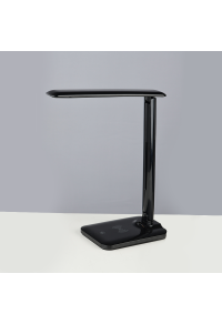 НАСТОЛНА ЛАМПА ЛЕД 5W ЧЕРНО CCT 320LM+TOUCH SWITCH+WIRELESS/USB CHARGER  FUTUR2