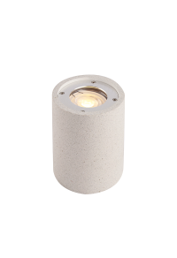 CEILING ROUND SPOT LUMINAIRE IP65 GU10 WHITE CEMENT 