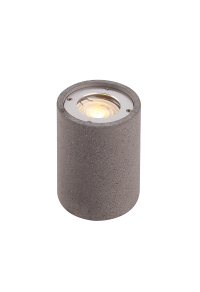 CEILING ROUND SPOT LUMINAIRE IP65 GU10 BLACK CEMENT 