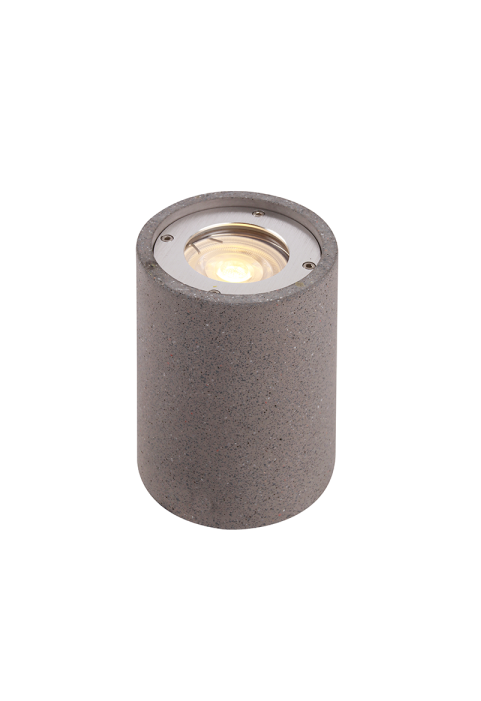 CEILING ROUND SPOT LUMINAIRE IP65 GU10 BLACK CEMENT 