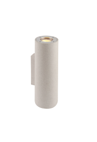 WALL UP-DOWN ROUND SPOT LUMINAIRE IP65 2XGU10 WHITE CEMENT 