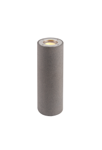 WALL UP-DOWN ROUND SPOT LUMINAIRE IP65 2XGU10 BLACK CEMENT 