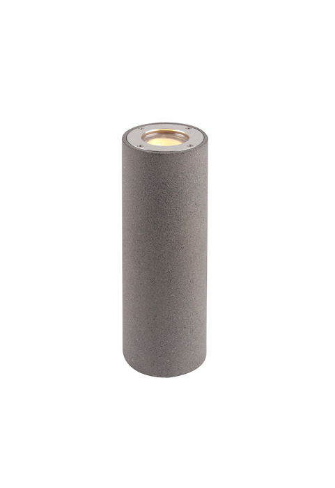 WALL UP-DOWN ROUND SPOT LUMINAIRE IP65 2XGU10 BLACK CEMENT 
