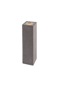 WALL UP-DOWN SQUARE SPOT LUMINAIRE IP65 2XGU10 BLACK CEMENT 