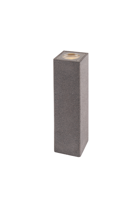 WALL UP-DOWN SQUARE SPOT LUMINAIRE IP65 2XGU10 BLACK CEMENT 