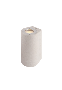 WALL UP-DOWN ROUND SPOT LUMINAIRE IP65 2XGU10 WHITE CEMENT 