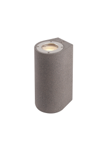 ^WALL UP-DOWN ROUND SPOT LUMINAIRE IP65 2XGU10 BLACK CEMENT 