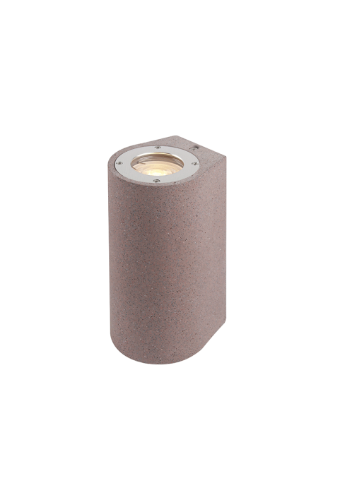 ^WALL UP-DOWN ROUND SPOT LUMINAIRE IP65 2XGU10 RED CEMENT 