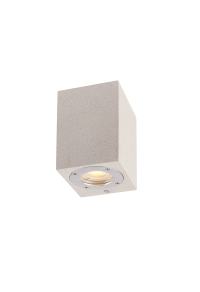 WALL SQUARE SPOT LUMINAIRE IP65 GU10 WHITE CEMENT 