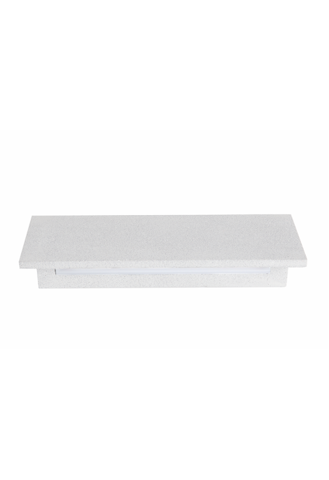 ^LINEAR WALL LED SMD LUMINAIRE 8W 540LM 230V AC 3000K RA80 IP65 30.000HRS WHITE CEMENT 