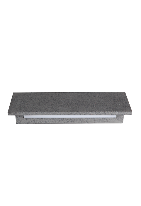 ^LINEAR WALL LED SMD LUMINAIRE 8W 480LM 230V AC 3000K RA80 IP65 30.000HRS BLACK CEMENT 