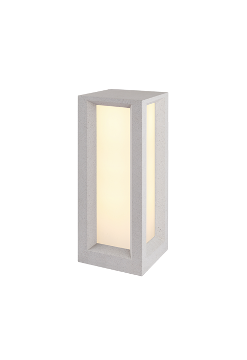 ГРАДИНСКИ СТЪЛБ 560MM IP65 3xE27 Max.7W WHITE CEMENT & PC DIFFUSER 