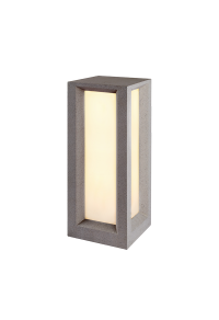 ГРАДИНСКИ СТЪЛБ  560MM IP65 3xE27 Max.7W BLACK CEMENT & PC DIFFUSER 