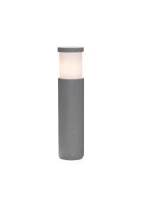 POST LUMINAIRE 560MM IP65 E27 Max.7W BLACK CEMENT & PC DIFFUSER 