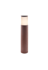 POST LUMINAIRE 560MM IP65 E27 Max.7W RED CEMENT & PC DIFFUSER 