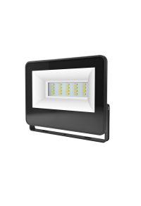 BLACK LED SMD FLOOD LUMINAIRE IP66 20W 3000K 2000Lm 230V AC RA80