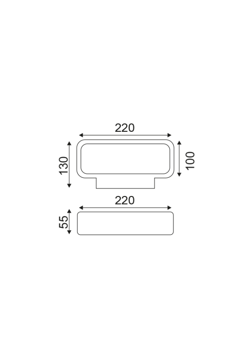 АПЛИК  5W COB ЕПИСТАР ЛЕД 3000K 230V СИВ