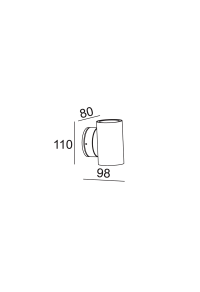 АПЛИК НАГОРЕ-НАДОЛУ ЛЕД  6X1W IP44