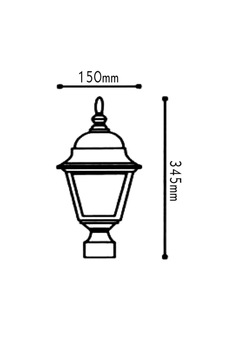 GARDEN LIGHT BLACK-GOLD COLOR