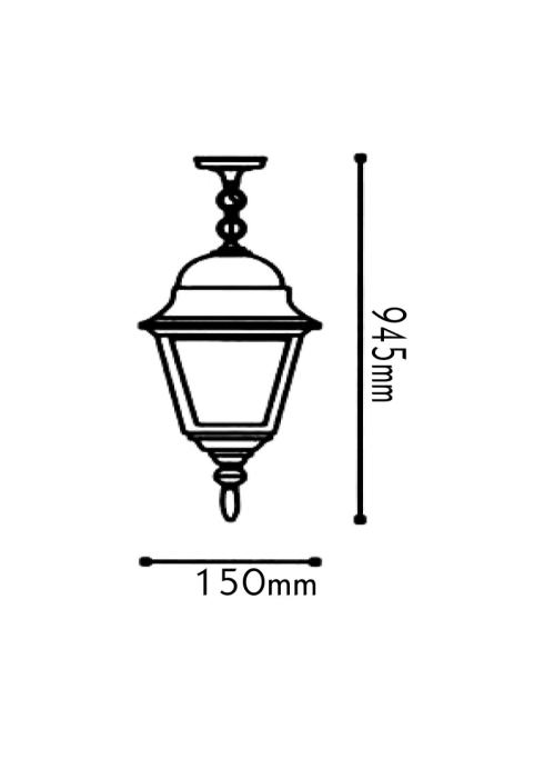 GARDEN LIGHT 60W RUST