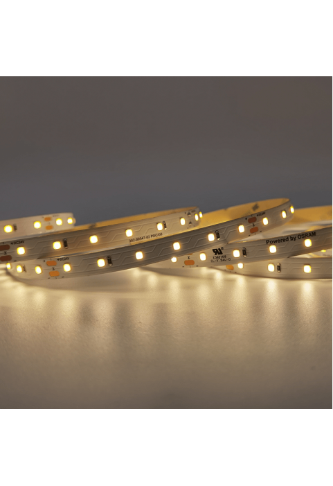 LED SMD STRIP 24V DC 12W/M 3000K 1250LM/M IP20 10MM CRI80 OSRAM 2835 60LEDS/M 3SDCM 5M REEL 5YRS 