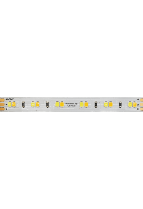 ^LED SMD STRIP 24VDC 18W/M CCT 1720LM/M MAX IP20 10MM CRI90 OSRAM 2835 120LEDS/M 3SDCM 5M REEL5YRS