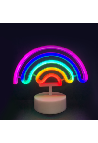 ДЪГА,66 NEON LED LIGHTS WITH BATTERY (3xAA)/USB, RGB, IP20, 23x10x19.5cm