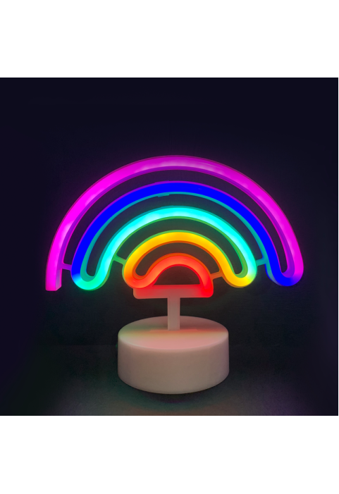 ДЪГА,66 NEON LED LIGHTS WITH BATTERY (3xAA)/USB, RGB, IP20, 23x10x19.5cm