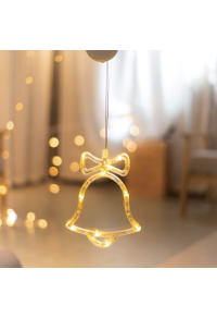 ПРОЗОРЕЦ ПЛАСТМАСОВ ЗВЪНЕЦ 10 LED КРУШКИ WW BAHT. (3КСАА) ИП20 16С20.5СМ