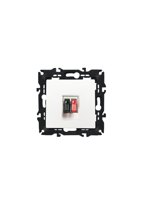 PRIME SINGLE AUDIO SOCKET SCREWLESS 36-230VAC IP20 WHITE