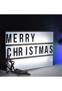 ЛЕД ЛАМПА PVC КУТИЯ" LED ЛАМПА БАТЕРИЯ(3 / 6 xAA)/USB ХЛАДНА БЯЛА IP20 30x4x22cm
