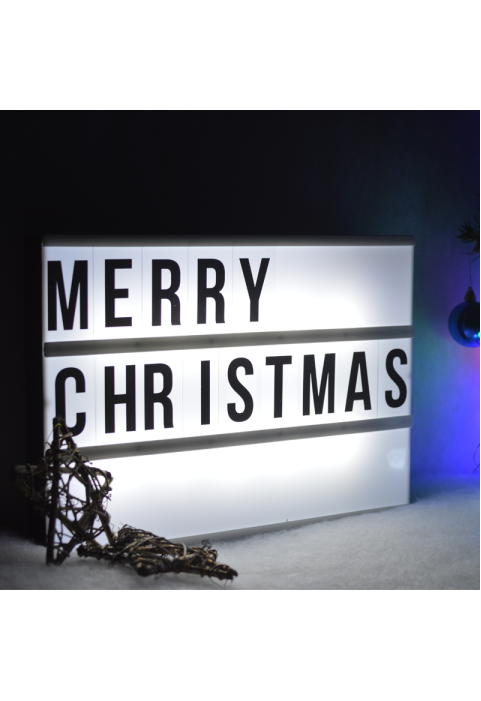 ЛЕД ЛАМПА PVC КУТИЯ" LED ЛАМПА БАТЕРИЯ(3 / 6 xAA)/USB ХЛАДНА БЯЛА IP20 30x4x22cm