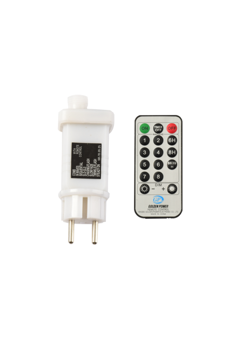 ^ АДАПТЕР 31VDC 12W 8 ФУНКЦИИ & IR ДИСТАНЦИОННО УПРАВЛЕНИЕ (ON / OFF + 8F + TIMER + ДИМЕР) MAX 1500 LEDS ФУНКЦИИ