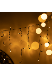 144 LED ГУМЕНА ЛЕДЕНА ВИСУЛКА СВЕТЛИНА, WW, СВЪРЗВАНЕ. (MAX 10), СТАБИЛЕН, IP44, 300x60cm, 1,5M ВОДЕЩ КАБЕЛ