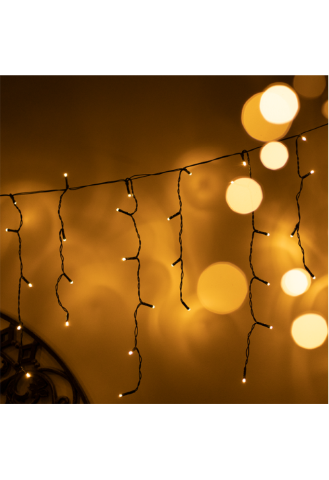144 LED ГУМЕНА ЛЕДЕНА ВИСУЛКА СВЕТЛИНА, WW, СВЪРЗВАНЕ. (MAX 10), СТАБИЛЕН, IP44, 300x60cm, 1,5M ВОДЕЩ КАБЕЛ