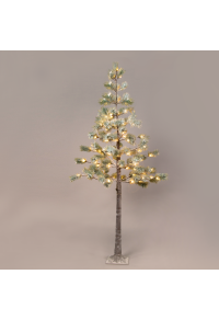 "СНЕЖЕН БОР" 128 WW LED СВЕТЛИНИ СЕ АДАПТИРАТ. (24VDC) IP44 26X26X240CM 3M КАФЯВ ОЛОВЕН КАБЕЛ
