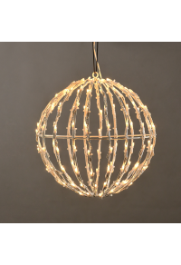 "3D ТОПКА", МОТИВ 150 LED СТРУННИ СВЕТЛИНИ, ТОПЛО БЯЛО, АДАПТЕР (4.5VDC), IP44, 30x30x31cm, БЯЛ КАБЕЛ, 5m