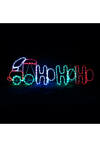"TRAIN HO HO HO", 204 LED МОТИВ 8.5m 2-ТЕЛЕНО ВЪЖЕ СВЕТЛИНА, MULITCOLOR СВЕТКАВИЦА КОНТРОЛ., IP44, 130X40CM, 1.5m ОЛОВО КАБЕЛ