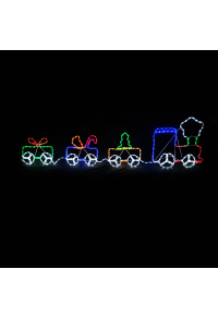 "ВЛАК", 312LED МОТИВ 13m 2-ТЕЛЕНО ВЪЖЕ СВЕТЛИНА, MULITCOLOR СТАБИЛЕН, IP44, 200Χ51CM, 1.5m ОЛОВО КАБЕЛ