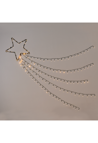 "SHOOTING STAR, 5 РЕДА", 150 WW LED 8 ФУНКЦИИ, ADAPT (4.5VDC) IP44 30cm (1m ROW), 5m. LEAD CABLE