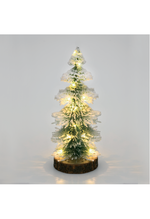 "БОРОВА МАСА" 15 МИНИ LED WW МЕДНИ ПРОВОДНИЦИ С БАТЕРИИ (3AAA) IP20 10.5 X 10.5X36CM
