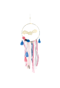 MULTICOLOR DREAMCATCHER", 10 МИНИ LED СВЕТЛИНИ С БАТЕРИИ (2xCR2032), ТОПЛО БЯЛО, IP20, φ20x70cm, ПРОЗРАЧЕН КАБЕЛ
