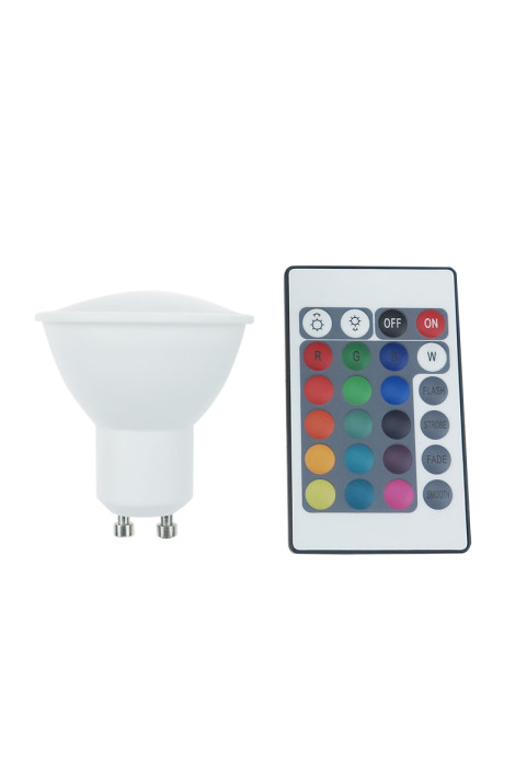 LED SMD GU10 5W IR RGB+3.000K 230V AC 400LM RA80 30000H 75° 