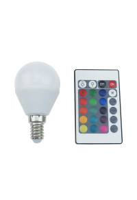 LED SMD E14 G45 4W IR RGB+3.000K 230V AC 300LM RA80 30000H 270° 
