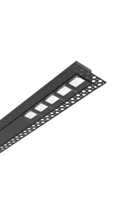 AISH BLACK ALUMINUM TRIMLESS PROFILE 2.5m/pc WITHOUT COVER