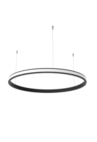 ORIO BLACK ALUMINUM PROFILE WITH OPAL PC DIFFUSER OUTWARD Φ1200
